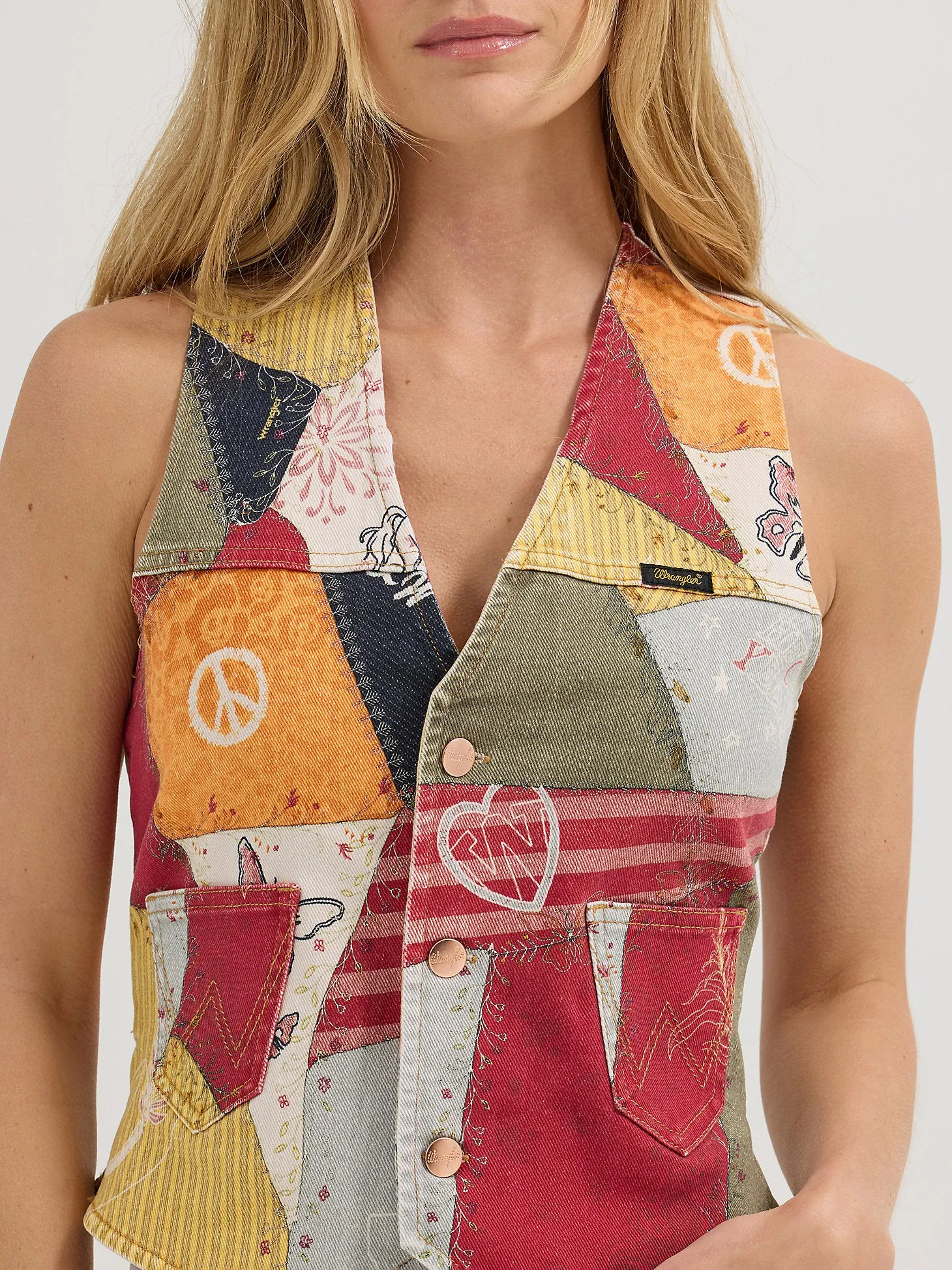 Wrangler X Lainey Wilson Patchwork Vest